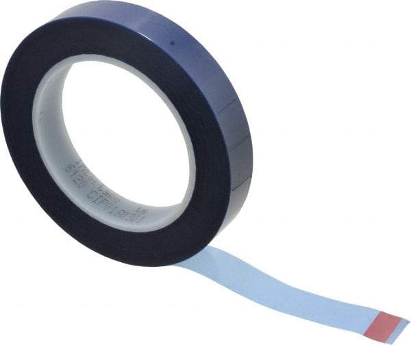 Intertape - 3/4" Wide x 72 Yd Long Blue Polyester Film Masking Tape - Series 6120, 3.2 mil Thick, 25 In/Lb Tensile Strength - USA Tool & Supply