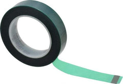 Intertape - 1" Wide x 72 Yd Long Green Polyester Film Masking Tape - Series 6215, 3.4 mil Thick, 50 In/Lb Tensile Strength - USA Tool & Supply