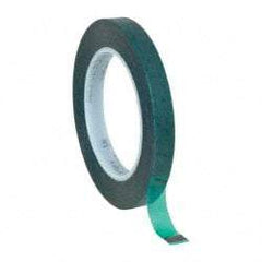 Intertape - 1/2" Wide x 72 Yd Long Green Polyester Film Masking Tape - Series 6215, 3.4 mil Thick, 50 In/Lb Tensile Strength - USA Tool & Supply