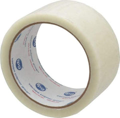 Intertape - 2" x 55 Yd Clear Rubber Adhesive Sealing Tape - Polypropylene Film Backing, 1.85 mil Thick, 27 Lb Tensile Strength, Series 7100 - USA Tool & Supply