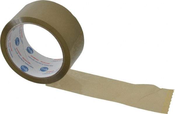 Intertape - 2" x 55 Yd Natural (Color) Rubber Adhesive Sealing Tape - Polypropylene Film Backing, 1.85 mil Thick, 27 Lb Tensile Strength, Series 7100 - USA Tool & Supply