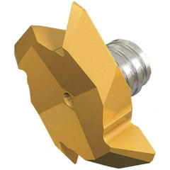 Iscar - MM TRD Grade IC528 Carbide Thread Milling Tip Insert - TiCN/TiN Finish, 4 Flutes, 21.7mm Cutting Diam, 0.008" Cnr Rad - USA Tool & Supply