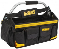 DeWALT - 34 Pocket Black & Yellow Polyester Tool Tote - 18" Wide x 9" Deep x 8" High - USA Tool & Supply