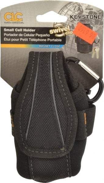 CLC - 5 Pocket Cell Phone Holster - Ballistic Polyester, Black, 2-3/4" Wide x 4-1/2" High - USA Tool & Supply