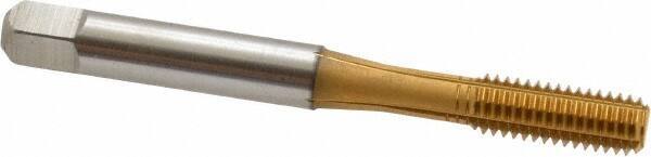 Accupro - M6x1.00 Metric Coarse D8 Thread Limit Bottoming Thread Forming Tap - Powdered Metal High Speed Steel, TiN Finish, 2-1/2" OAL - USA Tool & Supply