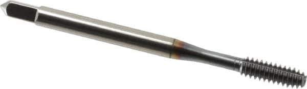 Accupro - #6-32 UNC H5 Thread Limit Bottoming Thread Forming Tap - Powdered Metal High Speed Steel, TiCN Finish, 2" OAL - USA Tool & Supply