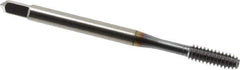Accupro - #6-32 UNC H5 Thread Limit Bottoming Thread Forming Tap - Powdered Metal High Speed Steel, TiCN Finish, 2" OAL - USA Tool & Supply