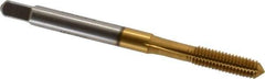 Accupro - M5x0.80 Metric Coarse D7 Thread Limit Plug Thread Forming Tap - Powdered Metal High Speed Steel, TiN Finish, 2-3/8" OAL - Exact Industrial Supply