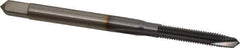 Accupro - M3x0.50 Metric Coarse, 3 Flute, TiCN Finish, Powdered Metal Spiral Point Tap - Plug Chamfer, Right Hand Thread, 1-15/16" OAL, 6H Class of Fit - Exact Industrial Supply
