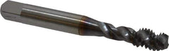 Accupro - 5/16-18 UNC 3 Flute 3B Modified Bottoming Spiral Flute Tap - Powdered Metal, TiCN Finish, 2-23/32" OAL, Right Hand Flute, Right Hand Thread, H3 - USA Tool & Supply
