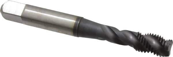 Accupro - 5/16-24 UNF 3 Flute 3B Modified Bottoming Spiral Flute Tap - Powdered Metal, TiCN Finish, 2-23/32" OAL, Right Hand Flute, Right Hand Thread, H3 - USA Tool & Supply