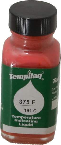 Tempil - 375°F Temp Indicating Liquid - 2 Ounce Container, 191°C - USA Tool & Supply