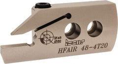 Iscar - 4mm Groove Width, 20mm Max Depth of Cut, Right Hand Cut, HFAI Indexable Grooving Blade - HFPR/L Insert Style, Series Heliface - USA Tool & Supply