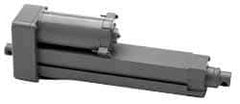 Duff-Norton - 12" Stroke Len, 25% Duty Cycle, 12 Volt, Linear Electromechanical Actuator with Limit Switch - DC Input, 0.5" per Second, 100 Lb Capacity - USA Tool & Supply
