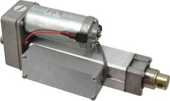 Duff-Norton - 4" Stroke Len, 25% Duty Cycle, 12 Volt, Linear Electromechanical Actuator with Limit Switch - DC Input, 0.5" per Second, 100 Lb Capacity - USA Tool & Supply
