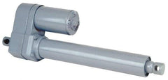 Duff-Norton - 8" Stroke Len, 27% Duty Cycle, 12 Volt, Linear Electromechanical Actuator with Slip Clutch - DC Input, 0.37" per Second, 500 Lb Capacity - USA Tool & Supply