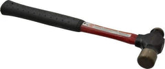 Proto - 3/4 Lb Head Ball Pein Hammer - Fiberglass Handle, 1-1/4" Face Diam, 12-1/16" OAL, Fiberglass with Cushion Grip - USA Tool & Supply