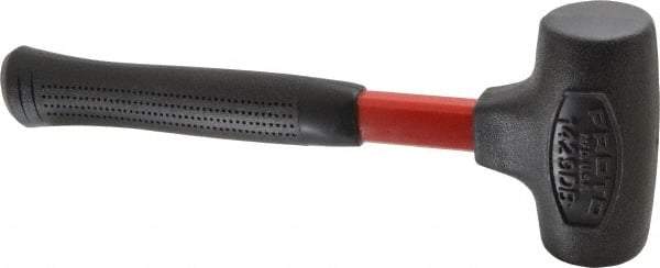 Proto - 16 oz Head 1-5/8" Face Diam Urethane Dead Blow Hammer - 12" OAL, Fiberglass Handle - USA Tool & Supply