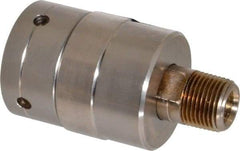 Duff-Norton - 3/8 NPT Right Hand Rotor Thread, 69" Body Length, Single Ball Bearing, High Pressure, Rotary Union - 80 Max RPM, 5,000 Max psi - USA Tool & Supply