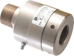 Duff-Norton - 1 NPT Right Hand Rotor Thread, 99" Body Length, Single Ball Bearing, High Pressure, Rotary Union - 80 Max RPM, 3,600 Max psi - USA Tool & Supply