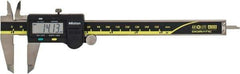 Mitutoyo - 0 to 150mm Range, 0.01mm Resolution, Electronic Caliper - Stainless Steel with 40mm Stainless Steel Jaws, 0.03mm Accuracy - USA Tool & Supply