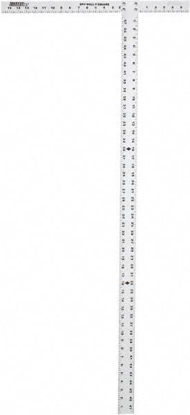 Johnson Level & Tool - 48" Blade Length x 1-1/2" Blade Width, 22" Base Length x 2" Base Width Aluminum Square - 0.008" Accuracy - USA Tool & Supply