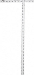 Johnson Level & Tool - 48" Blade Length x 1-1/2" Blade Width, 22" Base Length x 2" Base Width Aluminum Square - 0.008" Accuracy - USA Tool & Supply