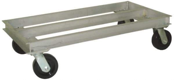 Value Collection - 2,000 Lb Capacity Aluminum Welded Aluminum Dolly - 36" Long x 21" Wide x 11" High, 6" Wheels - USA Tool & Supply