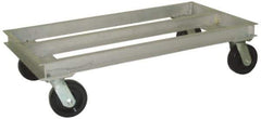 Value Collection - 2,000 Lb Capacity Aluminum Welded Aluminum Dolly - 36" Long x 21" Wide x 11" High, 6" Wheels - USA Tool & Supply