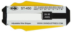 Jonard Tools - 36 to 26 AWG Capacity Precision Wire Stripper - Polycarbonate Handle - USA Tool & Supply