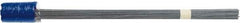 Irwin - 3-1/2" High x 2-1/2" Wide, Blue Marking Flag - 21" Overall Height - USA Tool & Supply