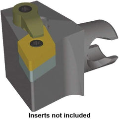 Kennametal - Left Hand Cut, Size KM25, DN.. Insert Compatiblity, Modular Turning & Profiling Cutting Unit Head - 22mm Ctr to Cutting Edge, 30mm Head Length, Series KM Mini - USA Tool & Supply