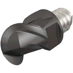 Iscar - MM EBA Grade IC08 Carbide Ball Nose Milling Tip Insert - Uncoated, 2 Flutes, 5/16" Cutting Diam, 0.2" Depth of Cut, 0.39" Extension, 5/32" Cnr Rad, 45° Helix - USA Tool & Supply