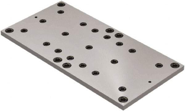 Jergens - 500mm Long x 1,000mm Wide Steel Fixture Plate - 30mm Plate Thickness - USA Tool & Supply