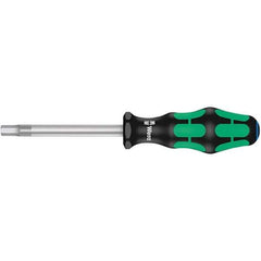 Wera - 6mm Standard Hex Driver - 80mm Blade Length, Ergonomic Cushion Grip Handle, 185mm OAL - USA Tool & Supply