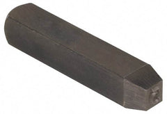 Made in USA - 3/16" Character Size, 5 Character, Heavy Duty Individual Steel Stamp - Steel, Number - USA Tool & Supply