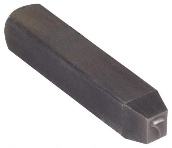 Made in USA - 3/16" Character Size, 7 Character, Heavy Duty Individual Steel Stamp - Steel, Number - USA Tool & Supply