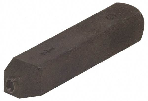 Made in USA - 1/8" Character Size, Q Character, Heavy Duty Individual Steel Stamp - Steel, Letter - USA Tool & Supply