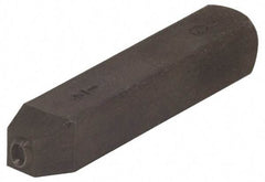 Made in USA - 3/16" Character Size, Q Character, Heavy Duty Individual Steel Stamp - Steel, Letter - USA Tool & Supply