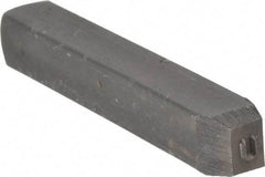 Made in USA - 1/8" Character Size, U Character, Heavy Duty Individual Steel Stamp - Steel, Letter - USA Tool & Supply