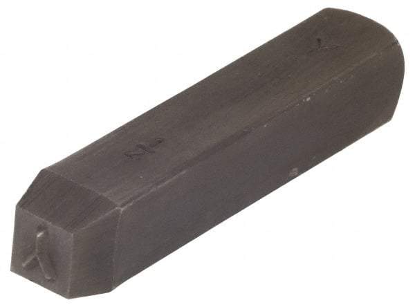 Made in USA - 3/16" Character Size, Y Character, Heavy Duty Individual Steel Stamp - Steel, Letter - USA Tool & Supply