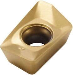 Seco - XOMX060202 M05 Grade MP3000 Carbide Milling Insert - TiAlN Finish, 0.096" Thick, 0.008" Corner Radius - USA Tool & Supply