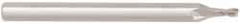 Niagara Cutter - 0.027", 0.0405" LOC, 1/8" Shank Diam, 1-1/2" OAL, 2 Flute, Solid Carbide Square End Mill - Single End, Uncoated, Spiral Flute, 30° Helix, Centercutting, Right Hand Cut, Right Hand Flute, Series MES230 - USA Tool & Supply