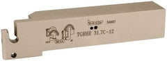 Iscar - External Thread, 1.18" Max Depth of Cut, 6.7" OAL, Right Hand Indexable Grooving Cutoff Toolholder - 1-1/4" Shank Height x 1-1/4" Shank Width, TAG N 12..C/W/M/TAGB/TAGBA 12.. Insert Style, TGBH Toolholder Style, Series Sumo-Grip - USA Tool & Supply