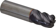Niagara Cutter - 3/4", 5 Flute, Single End, Solid Carbide, 0.19" Corner Radius End Mill - 3" OAL, 45° Helix, Right Hand Flute, 1" LOC, Right Hand Cut - USA Tool & Supply