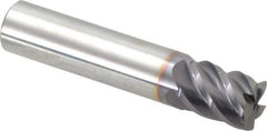 Niagara Cutter - 1/2", 5 Flute, Single End, Solid Carbide, 0.03" Corner Radius End Mill - 2-1/2" OAL, 45° Helix, Right Hand Flute, 5/8" LOC, Right Hand Cut - USA Tool & Supply
