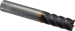 Niagara Cutter - 7/16", 5 Flute, Single End, Solid Carbide, 0.03" Corner Radius End Mill - 2-3/4" OAL, 45° Helix, Right Hand Flute, 1" LOC, Right Hand Cut - USA Tool & Supply