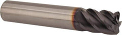 Niagara Cutter - 3/8", 5 Flute, Single End, Solid Carbide, 0.045" Corner Radius End Mill - 2" OAL, 45° Helix, Right Hand Flute, 1/2" LOC, Right Hand Cut - USA Tool & Supply
