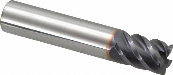 Niagara Cutter - 3/8", 5 Flute, Single End, Solid Carbide, 0.02" Corner Radius End Mill - 2" OAL, 45° Helix, Right Hand Flute, 1/2" LOC, Right Hand Cut - USA Tool & Supply