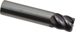Niagara Cutter - 5/8", 5 Flute, Single End, Solid Carbide, 0.09" Corner Radius End Mill - 3" OAL, 45° Helix, Right Hand Flute, 3/4" LOC, Right Hand Cut - USA Tool & Supply